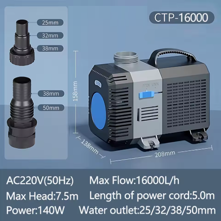 Насос для пруда SunSun CTP-16000 с регулятором потока Изображение