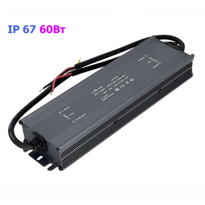 Блок питания влагозащитный HR02-12V60WC IP67 60 Вт Изображение