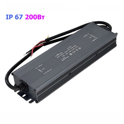 Блок живлення  вологозахисний HR02-12V200WC IP67 200 Вт Зображення