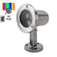 Подводный светильник 3W RGB светодиодный профессиональный IP68 Ecolend Изображение