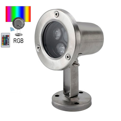 Подводный светильник 3W RGB светодиодный профессиональный IP68 Ecolend Изображение