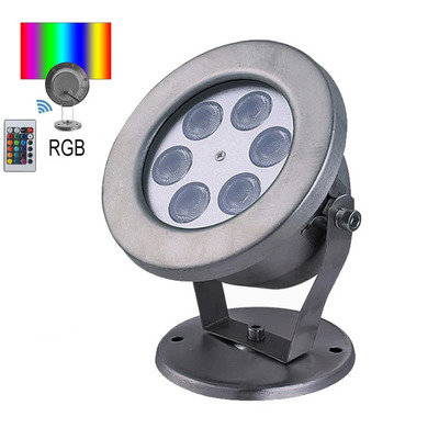 Подводный светильник 6W RGB светодиодный профессиональный IP68 Ecolend Изображение