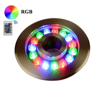 Подводный светильник 18W RGB IP68 для фонтана сталь 304SS + алюминий на форсунку профессиональный Ecolend Изображение