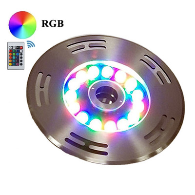 Светильник подводный 9W RGB IP68 для фонтана на форсунку профессиональный Ecolend Изображение
