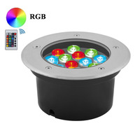 Подводный RGB цветной светильник 12*1W IP68 Ecolend Изображение