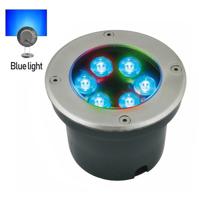 Подводный синий светильник 6*1W IP68 Ecolend Изображение