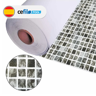Лайнер для бассейна Cefil Mediterraneo Gris (серая мозаика) 1,65м Изображение