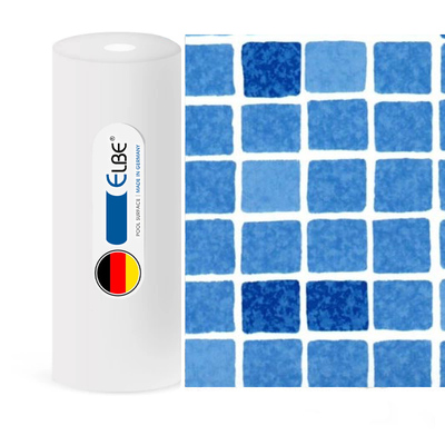 Пленка для бассейна Elbe SUPRA мозаика синяя / Mosaic blue 165 cm, цвет 1123/01 Изображение