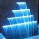 Акриловый цветной LED водопад HUIQUI HQ-WFL1200-RE (ширина 120 см) Изображение