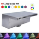 Водопад из стали цветной LED HUIQUI HQ-WFH-300-1500RE (ширина 30-150 см) Изображение