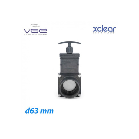 Задвижка шиберная XClear для ПВХ труб 63 мм Изображение