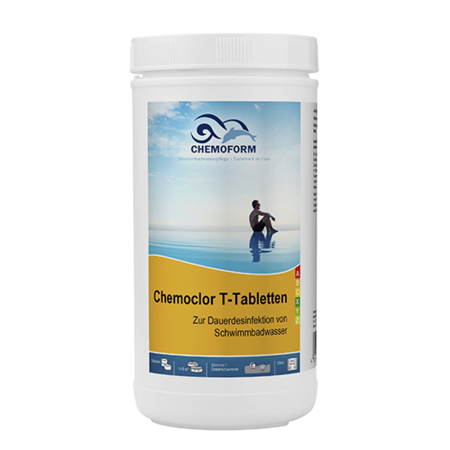 Chemochlor-T-Tabletten Медленный хлор в таблетках по 20 г для длительного хлорирования 1 кг Изображение