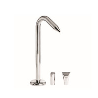 Водоспад для басейну "Водяна гармата", труба Ø 51 мм, полірований, висота 1500 мм, сопло конусне, Сталь AISI 316 Зображення