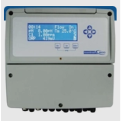 Измерительно-регулирующая станция для бассейна, Kontrol 800 pH/Redoх/FChlor Pot – потенциостатическое измерение хлора, возможно исполнение для солёной воды, без датчика хлора, без насосов. Изображение