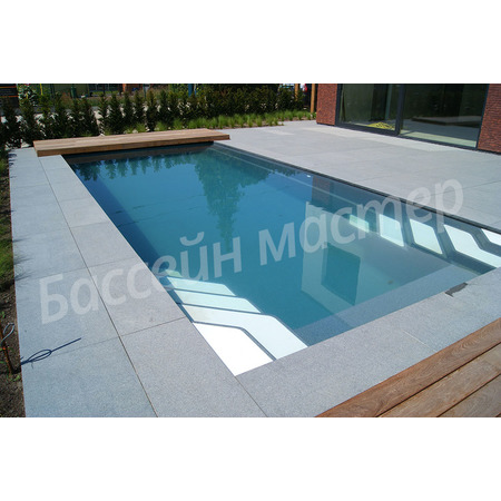Композитный керамический бассейн MONACO 750 Quarz Pearl (7,5х3,7х1,5 м) Изображение
